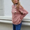 Jersey rosa con flores