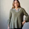 Jersey volante mangas verde militar