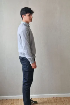 Pantalón cargo azul marino hombre