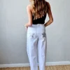 Pantalón con estrella y tachas blanco