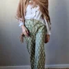 Pantalón de flores verde