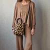 Pantalón de punto básico camel