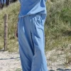 Pantalón denim rayas azul