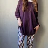 Pantalón ikat vaquero crudo