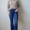 Pantalón vaquero puch up campana azul