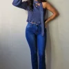 Pantalón vaquero push up azul jeans