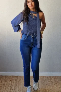 Pantalón vaquero push up azul jeans