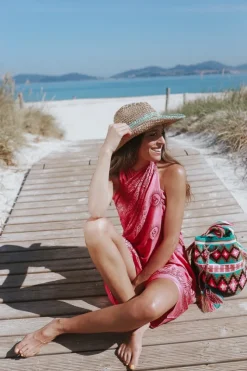 Pareo grande fucsia