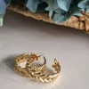 Pendiente aro de acero rama