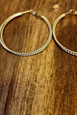 Pendiente aros grandes