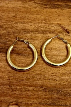 Pendientes aro dorado
