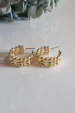 Pendientes aro dorado