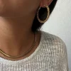 Pendientes de acero aros brillantes