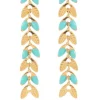 Pendientes de acero con toques azules