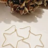 Pendientes de acero estrella finito