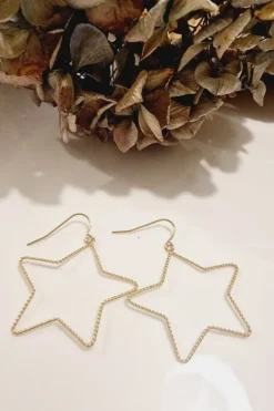 Pendientes de acero estrella finito