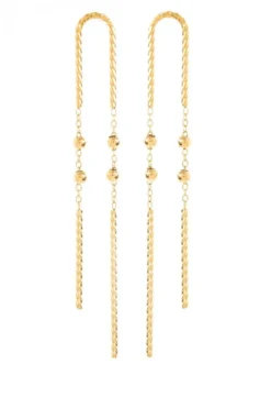 Pendientes de acero largo