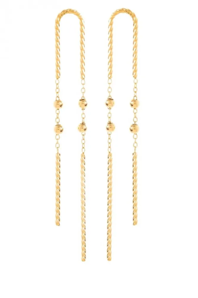 Pendientes de acero largo