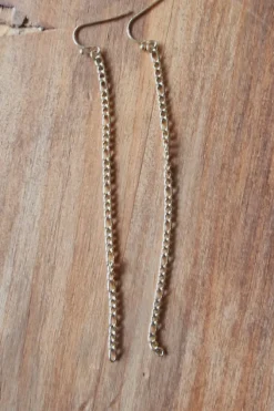 Pendientes largo acero tira