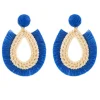 Pendientes rafia marino