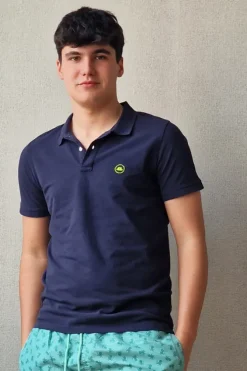 Polo de hombre azul marino