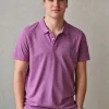 Polo de hombre lila lavado
