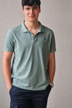 Polo de hombre verde militar