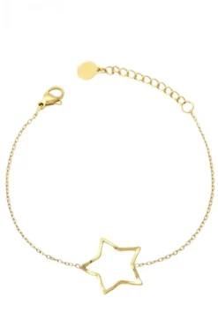 Pulsera de acero finita estrella
