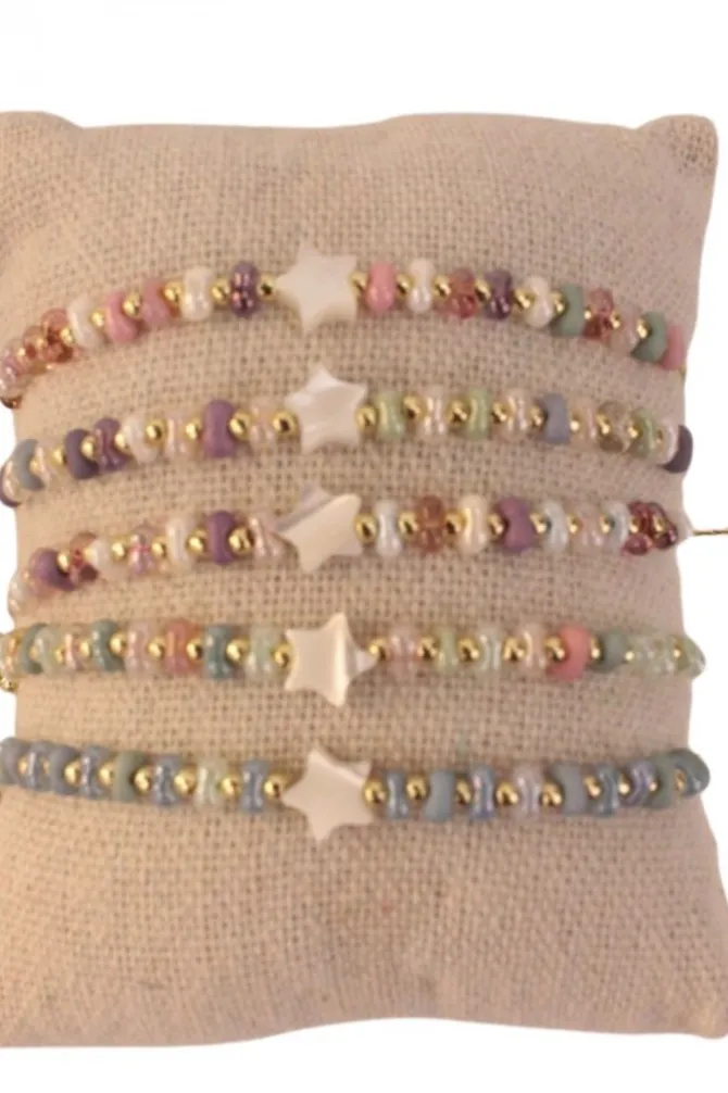 Pulseras ajustable estrella nacar