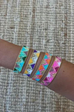 Pulseras con abalorios