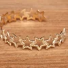 Pulseras rígida estrellas de acero