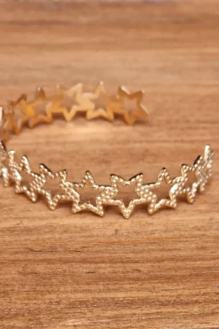 Pulseras rígida estrellas de acero