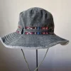 Sombrero unisex tira étnica verde militar