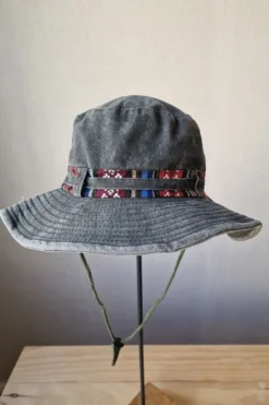 Sombrero unisex tira étnica verde militar