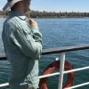Sombrero unisex tira étnica camel