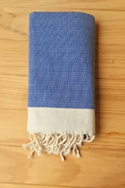 Toalla unisex de playa azul diamant