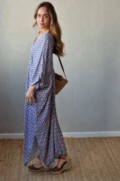 vestido atomo azul