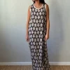 Vestido estampado indio negro