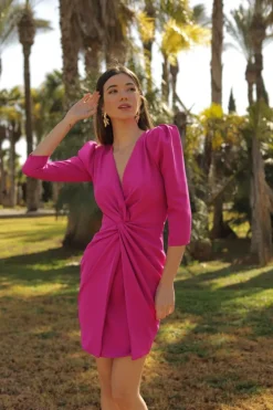 Vestido Magnolia en color buganvilla