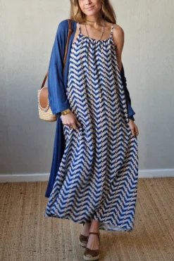 vestido tirantes azul marino