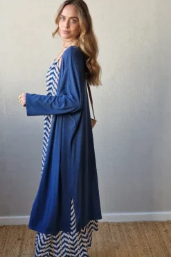 vestido tirantes azul marino